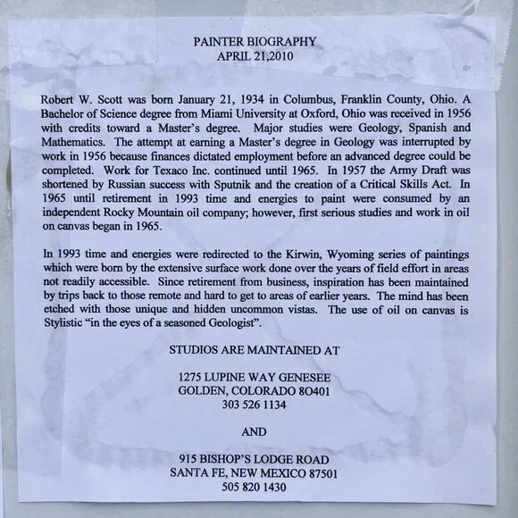 Framed Original Oil Painting on Canvas - Fox in Santa Fe New Mexico - Picture 11 of 15